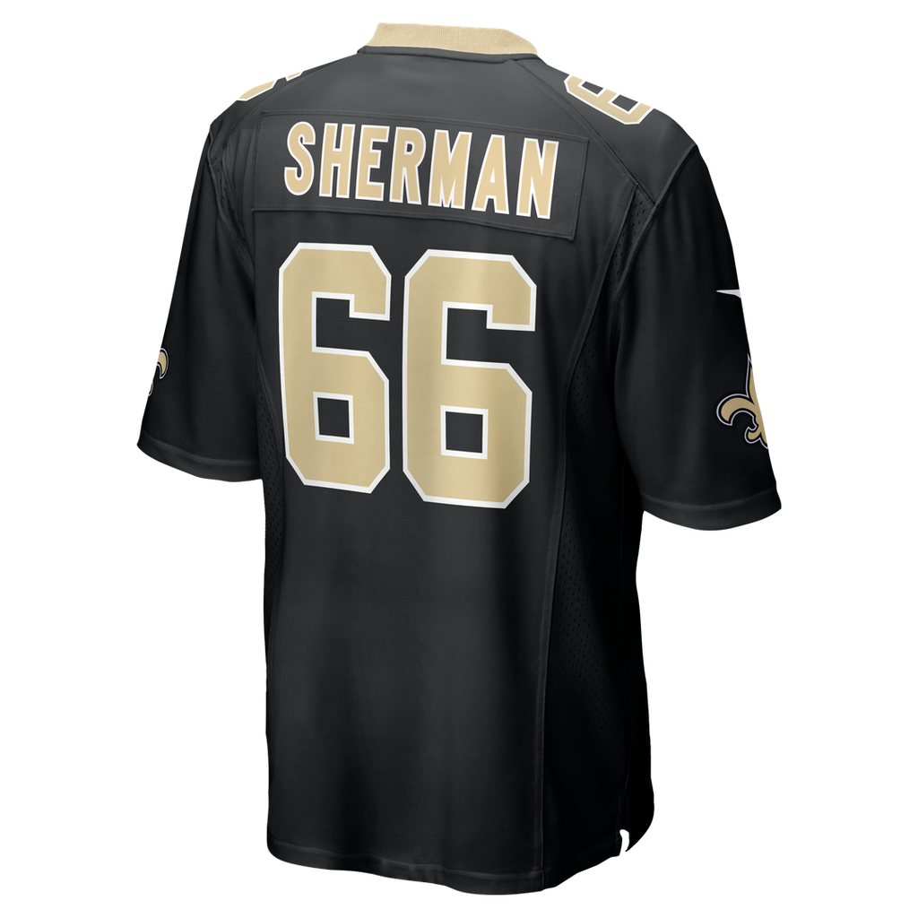 William Sherman New Orleans Saints Game Jersey - Black