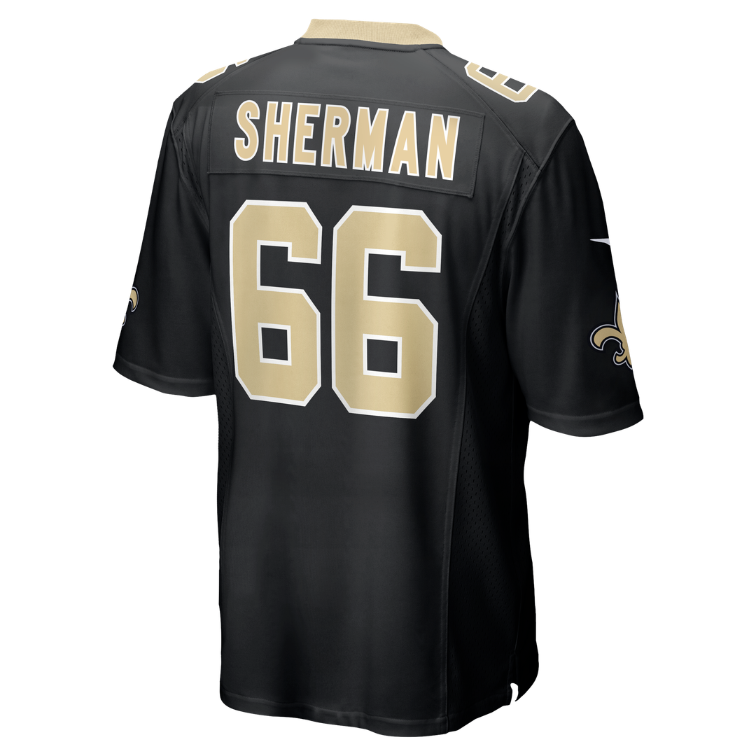 William Sherman New Orleans Saints Game Jersey - Black