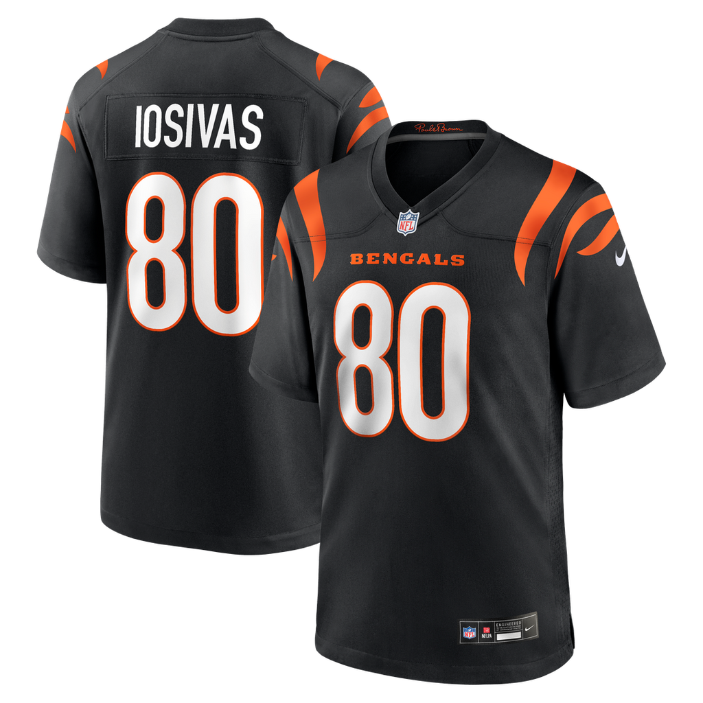 Andrei Iosivas Cincinnati Bengals Game Jersey - Black