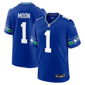 Warren Moon Seattle Seahawks Alternate Game Jersey - Royal Blue