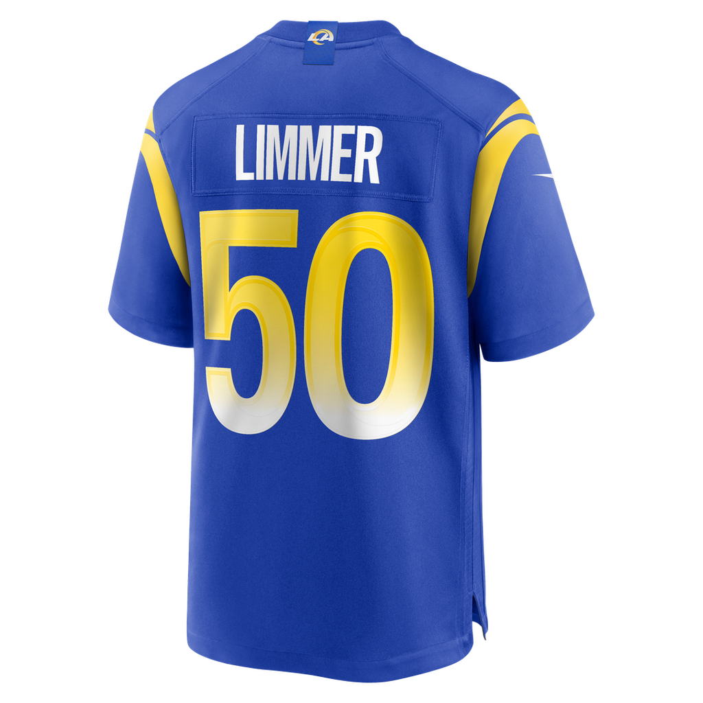 Beaux Limmer Los Angeles Rams Game Jersey - Royal Blue