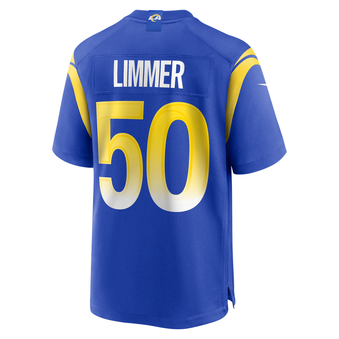 Beaux Limmer Los Angeles Rams Game Jersey - Royal Blue