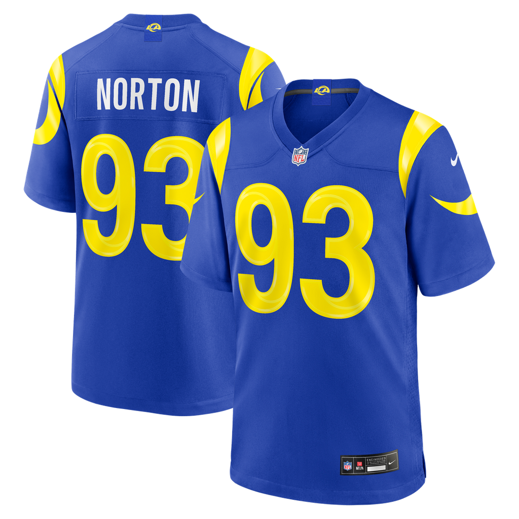 Bill Norton Los Angeles Rams Game Jersey - Royal Blue