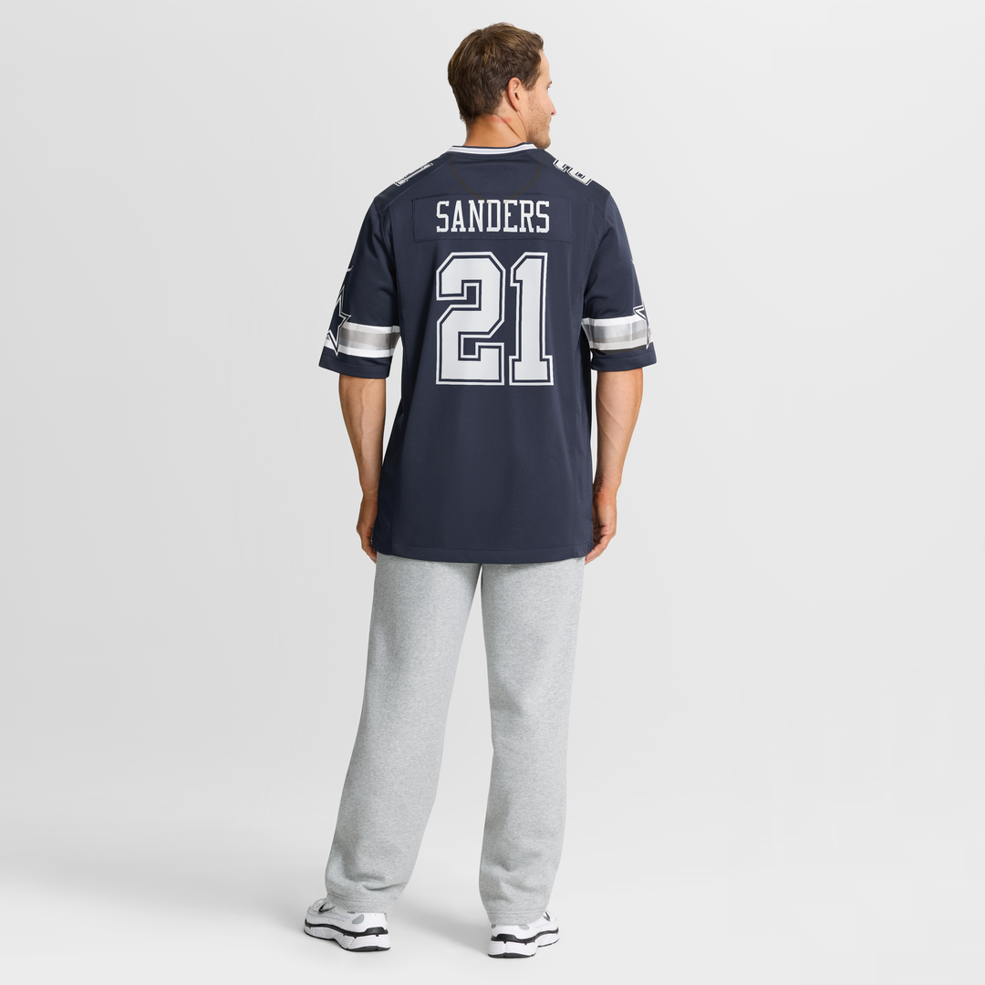 Deion Sanders Dallas Cowboys Game Jersey - Navy