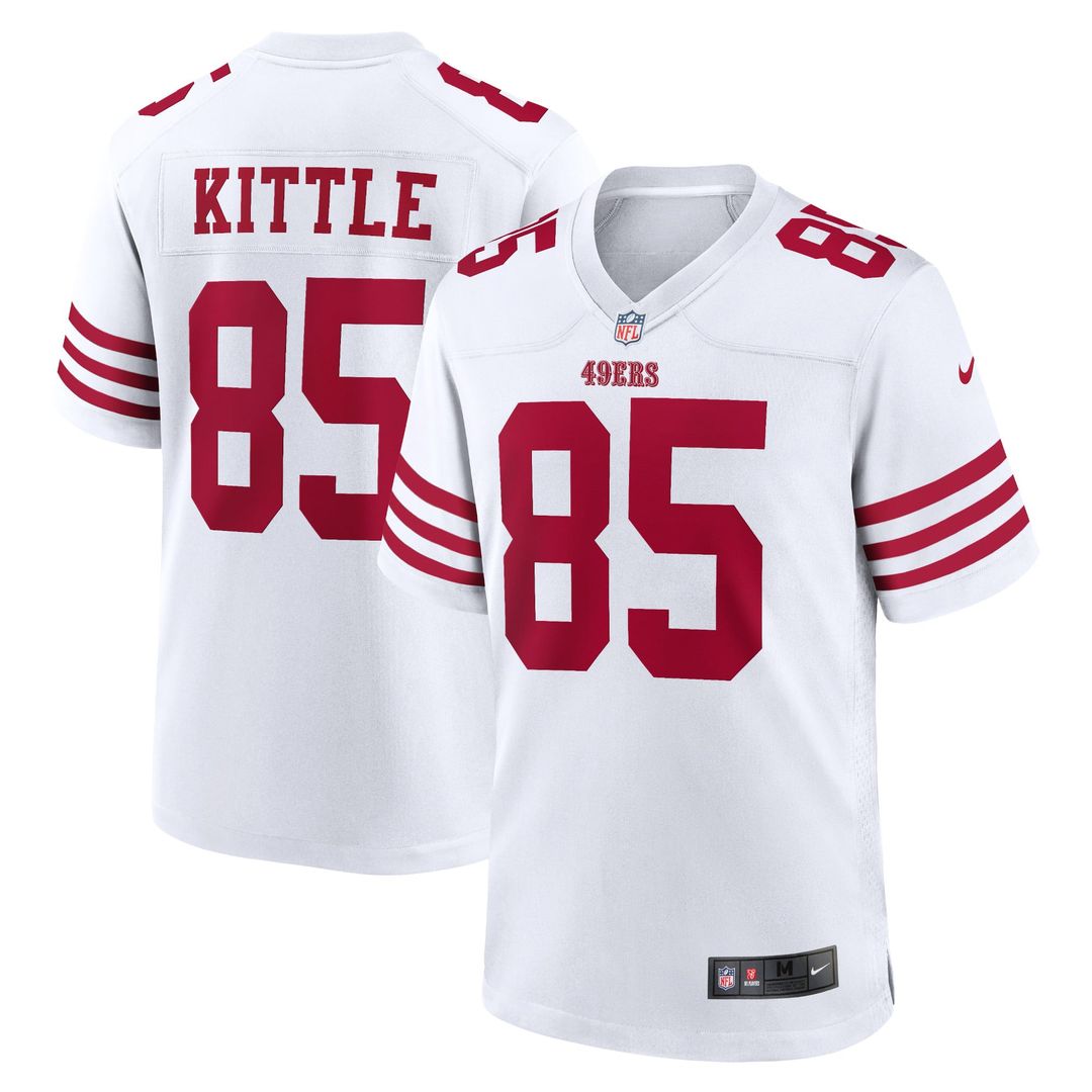 George Kittle San Francisco 49ers Game Jersey - White