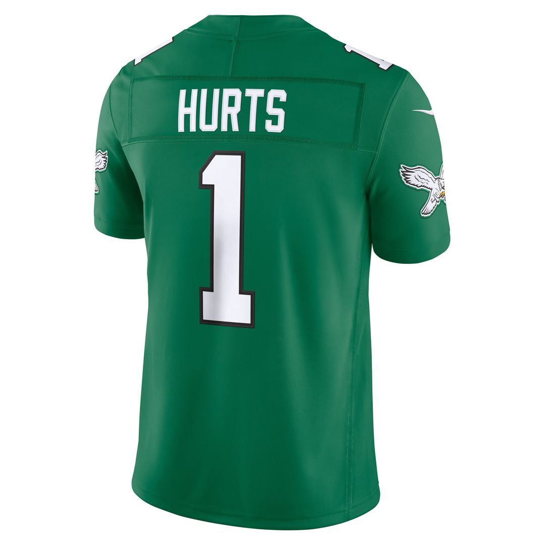 Jalen Hurts Philadelphia Eagles Alternate Vapor F.U.S.E. Stitched Limited Jersey - Kelly Green