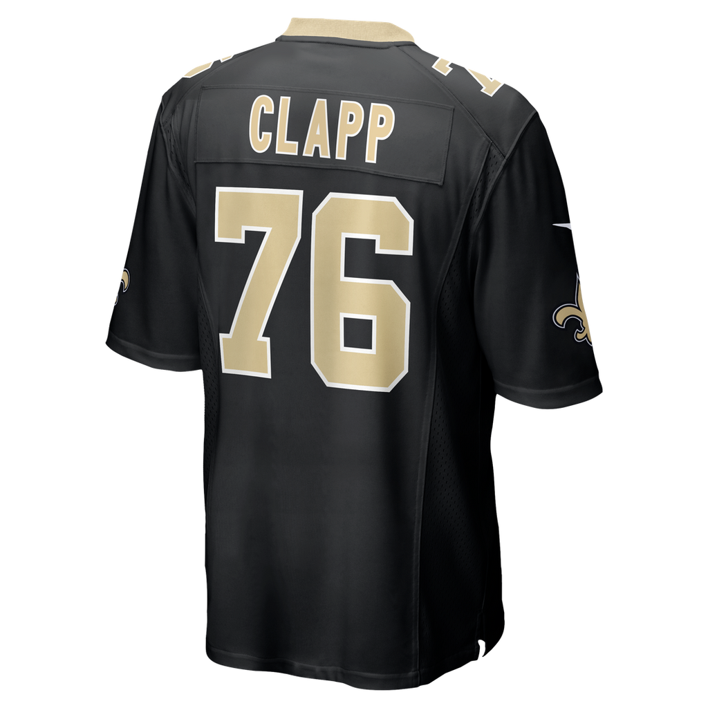 Will Clapp New Orleans Saints Game Jersey - Black