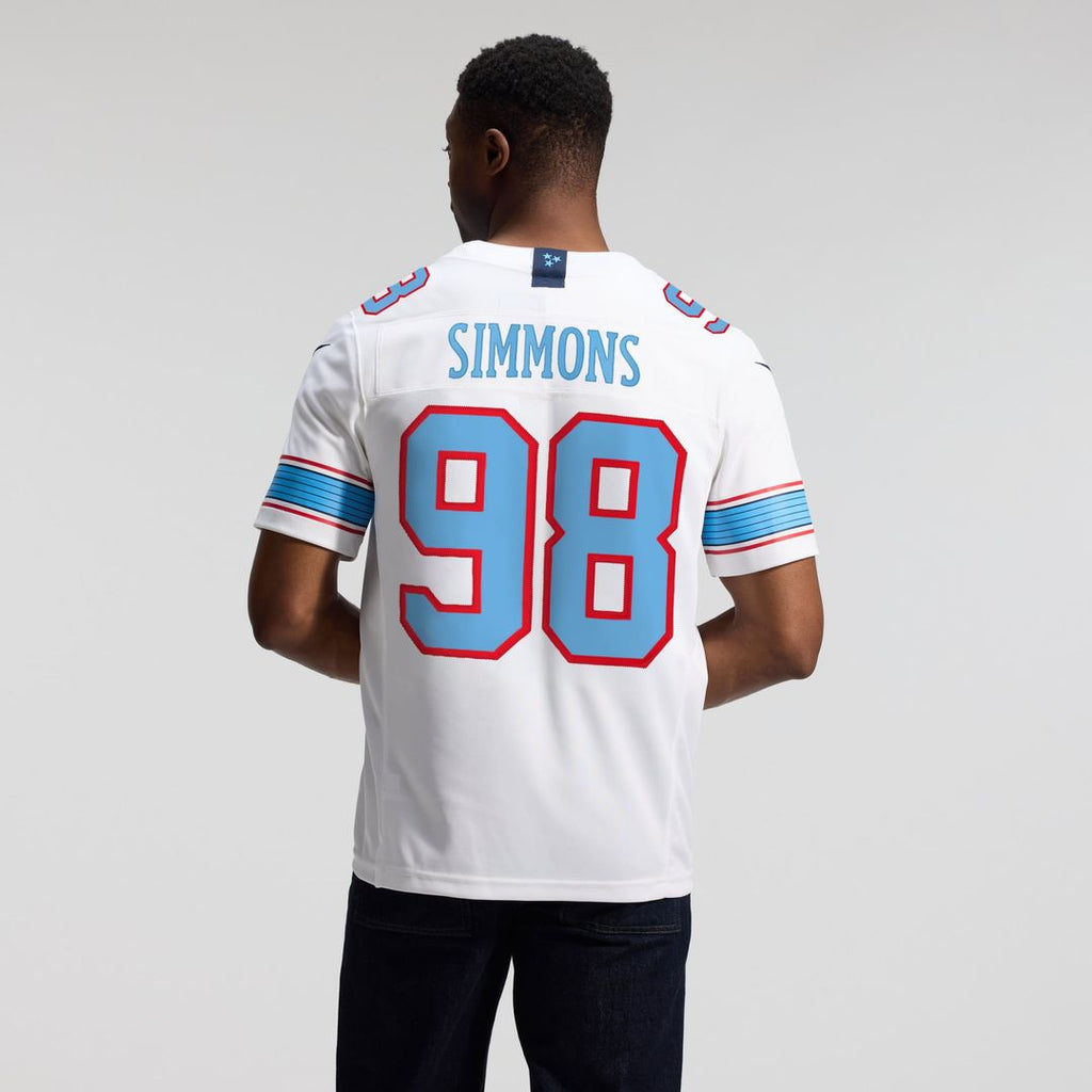 Jeffery Simmons Tennessee Titans Vapor F.U.S.E. Stitched Limited Jersey - Light Blue