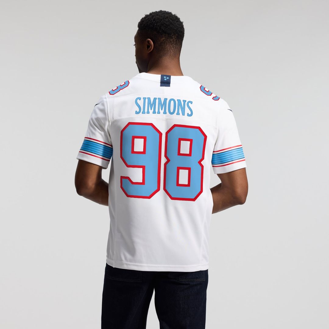 Jeffery Simmons Tennessee Titans Vapor F.U.S.E. Stitched Limited Jersey - Light Blue