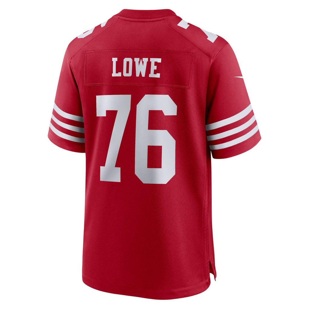 Vederian Lowe San Francisco 49ers Game Jersey - Scarlet
