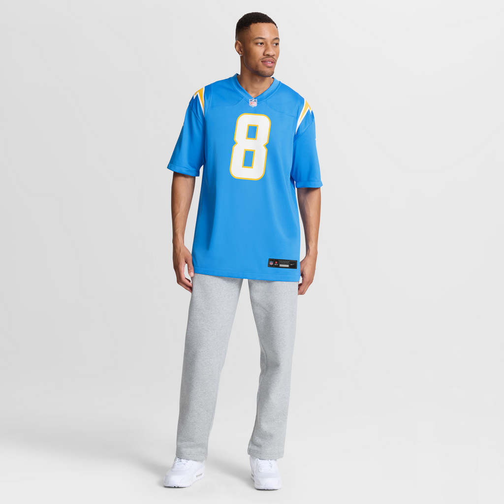 Omarion Hampton Los Angeles Chargers Game Jersey - Powder Blue