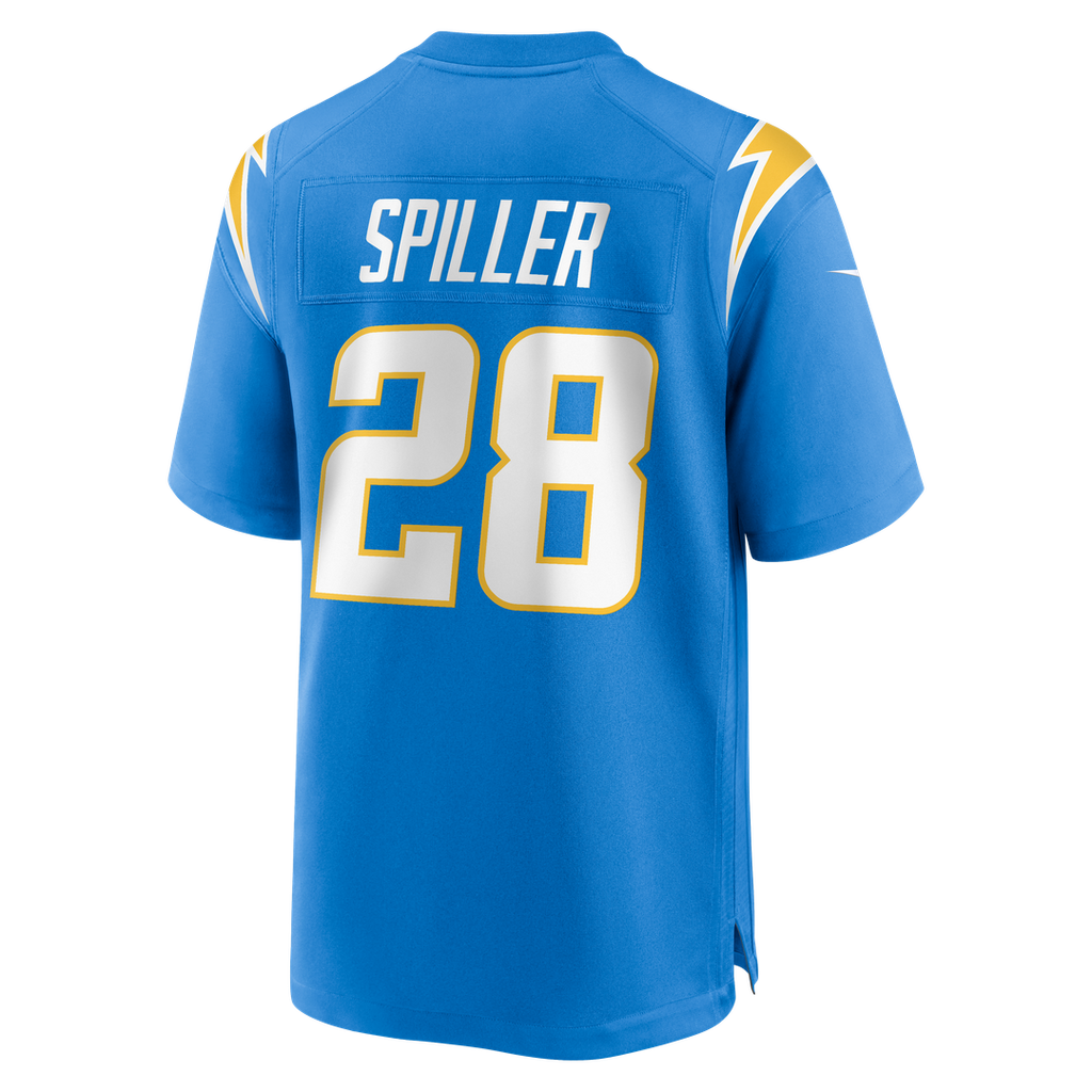 Isaiah Spiller Los Angeles Chargers Game Jersey - Powder Blue