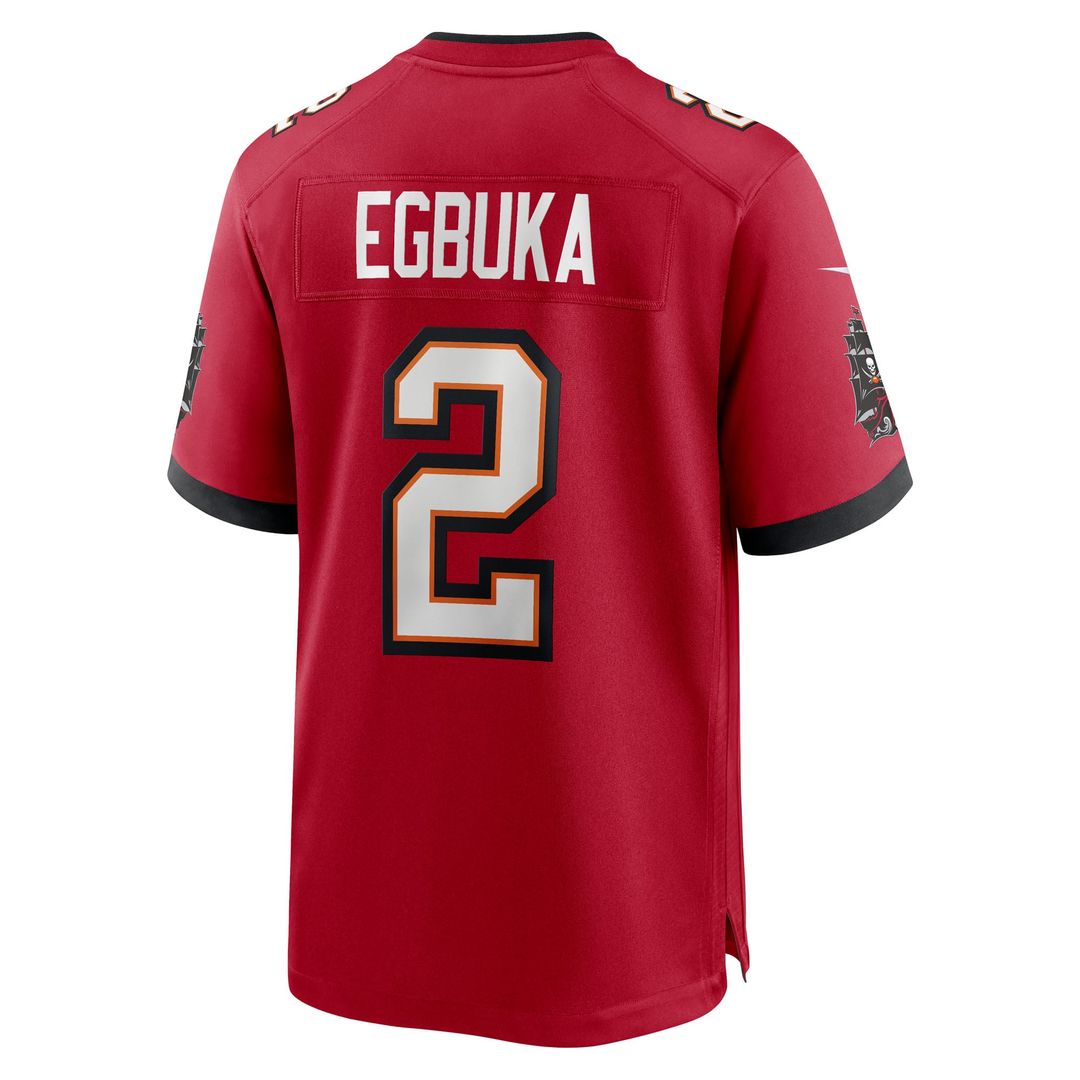 Emeka Egbuka Tampa Bay Buccaneers Alternate Game Jersey - Pewter