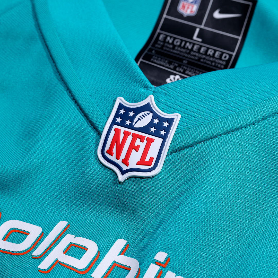 Chop Robinson Miami Dolphins Game Jersey - Aqua