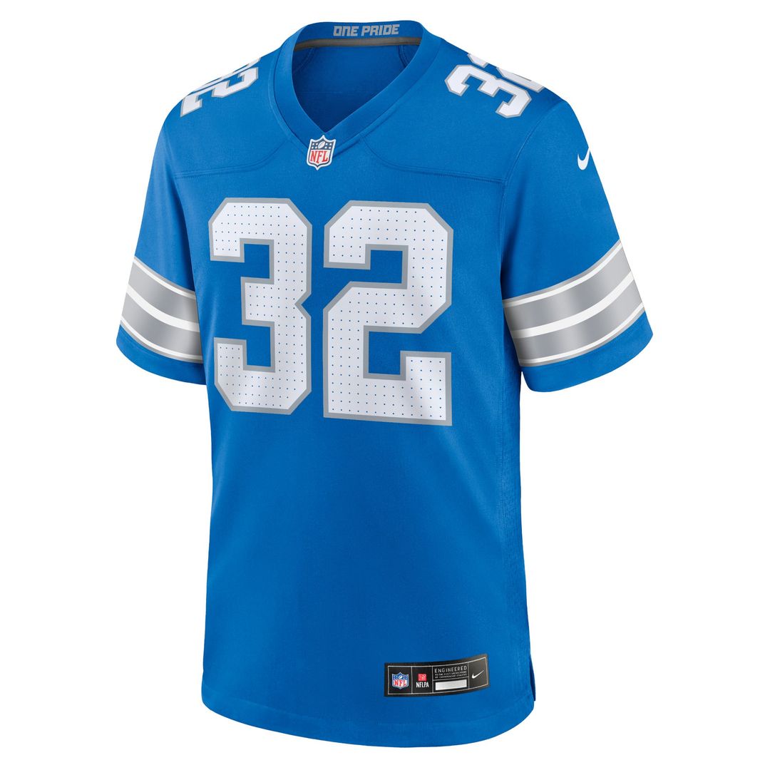 Brian Branch Detroit Lions Game Jersey - Blue