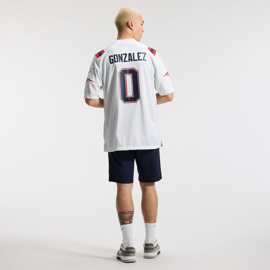 Christian Gonzalez New England Patriots Game Jersey - Navy