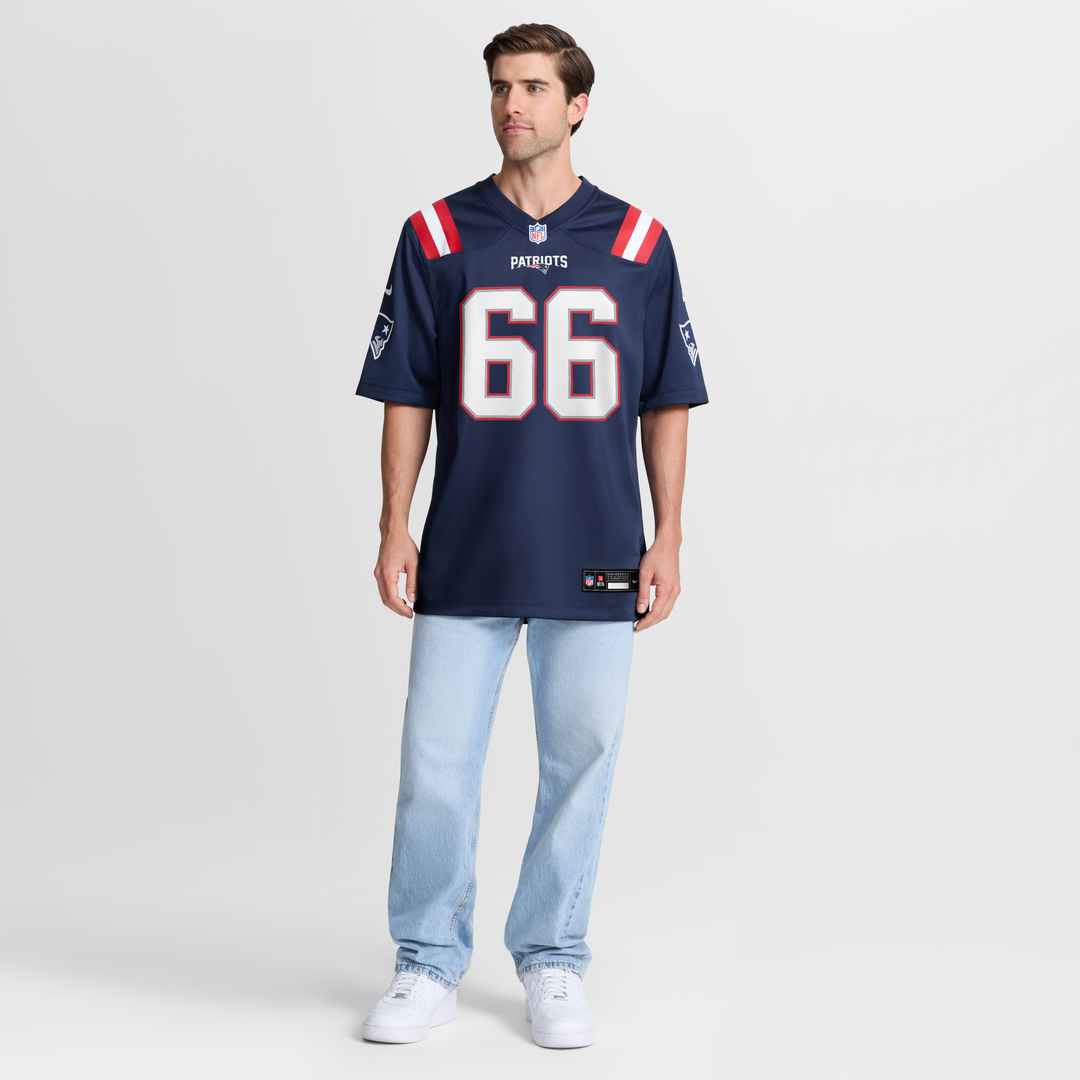 Will Campbell New England Patriots Game Jersey - Navy