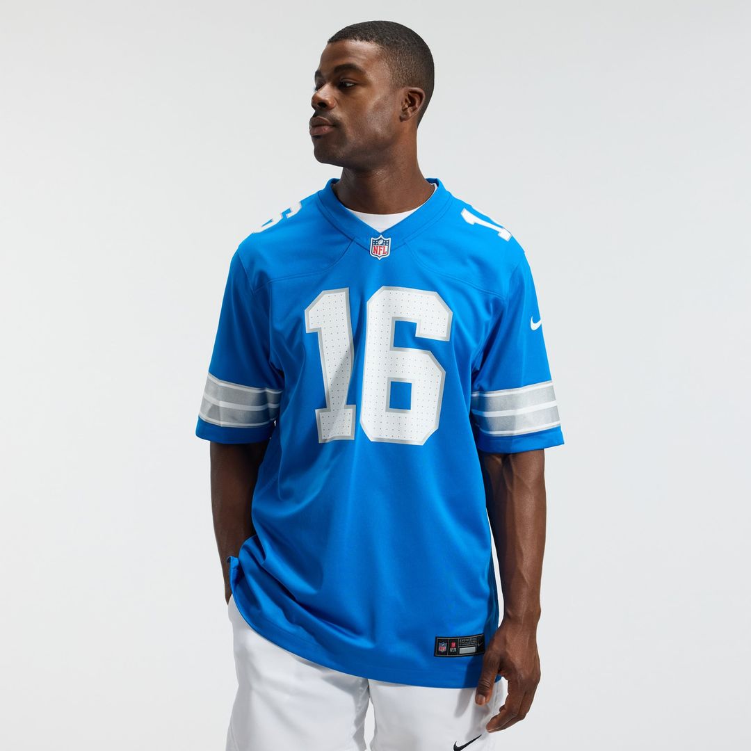 Jared Goff Detroit Lions Game Jersey - White