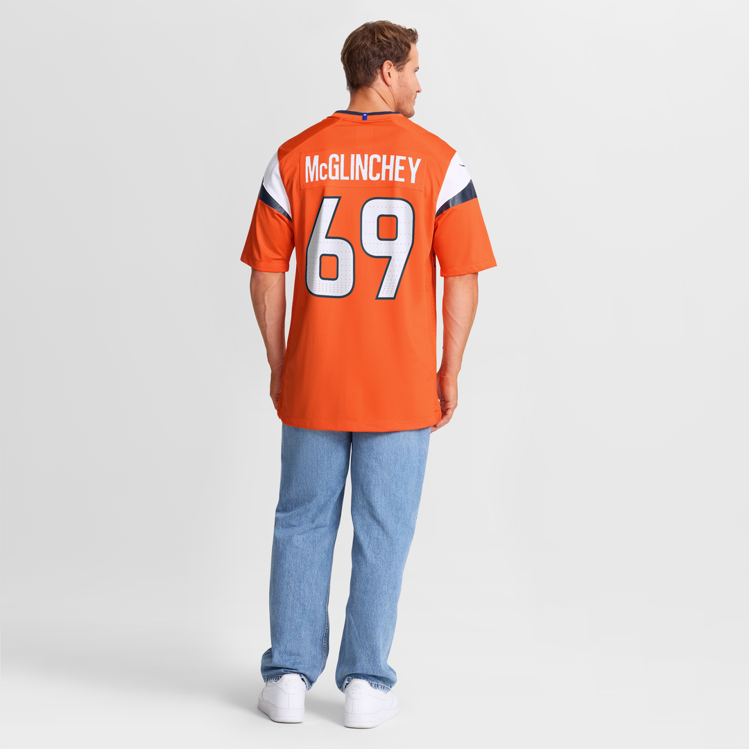 Mike McGlinchey Denver Broncos Game Jersey - Orange