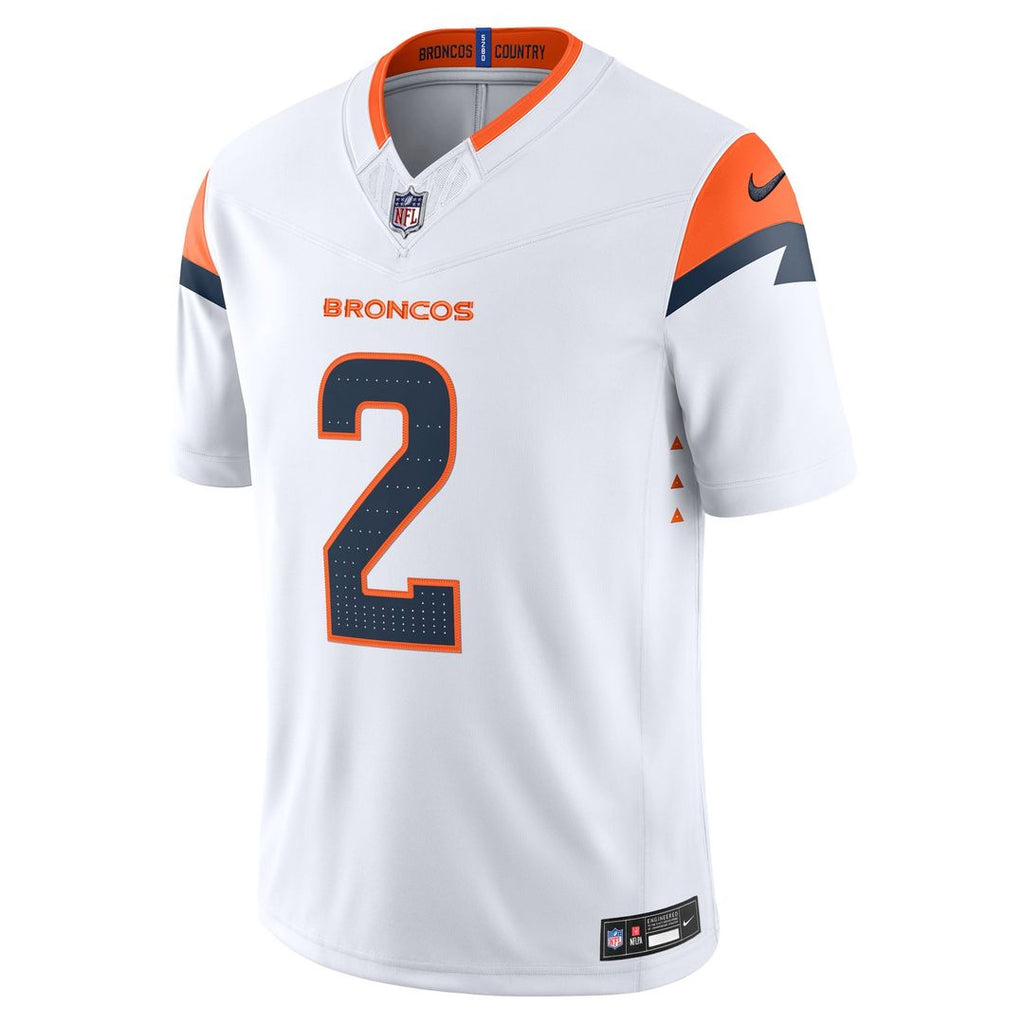 Pat Surtain II Denver Broncos Vapor F.U.S.E. Stitched Limited Jersey - White