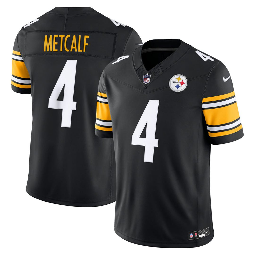 DK Metcalf Pittsburgh Steelers Vapor F.U.S.E. Stitched Limited Jersey - Black