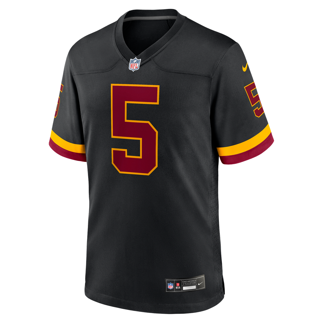 Hail Raiser Jayden Daniels Washington Commanders Alternate Game Jersey - Black