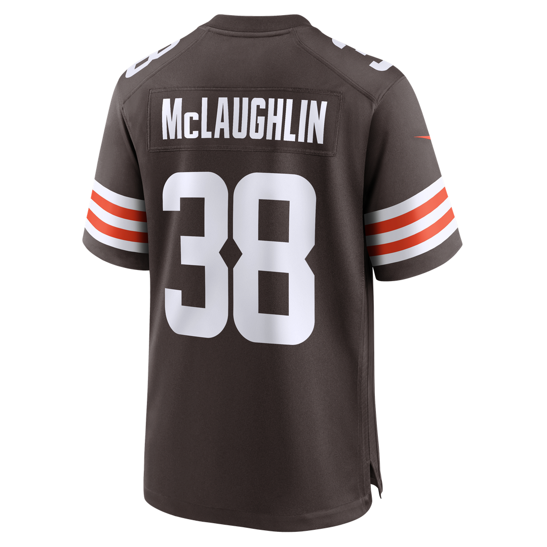 Jaleel McLaughlin Cleveland Browns Game Jersey - Brown
