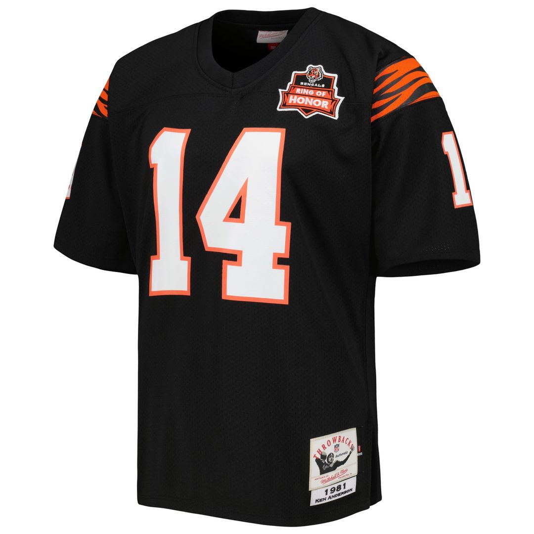 Ken Anderson Cincinnati Bengals 1981 Authentic Throwback Jersey - Black