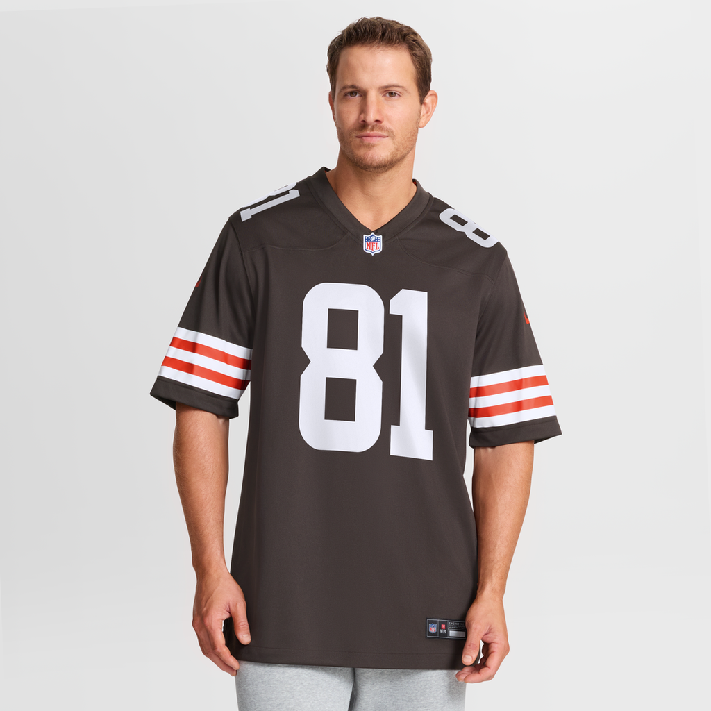 Luke Floriea Cleveland Browns Game Jersey - Brown