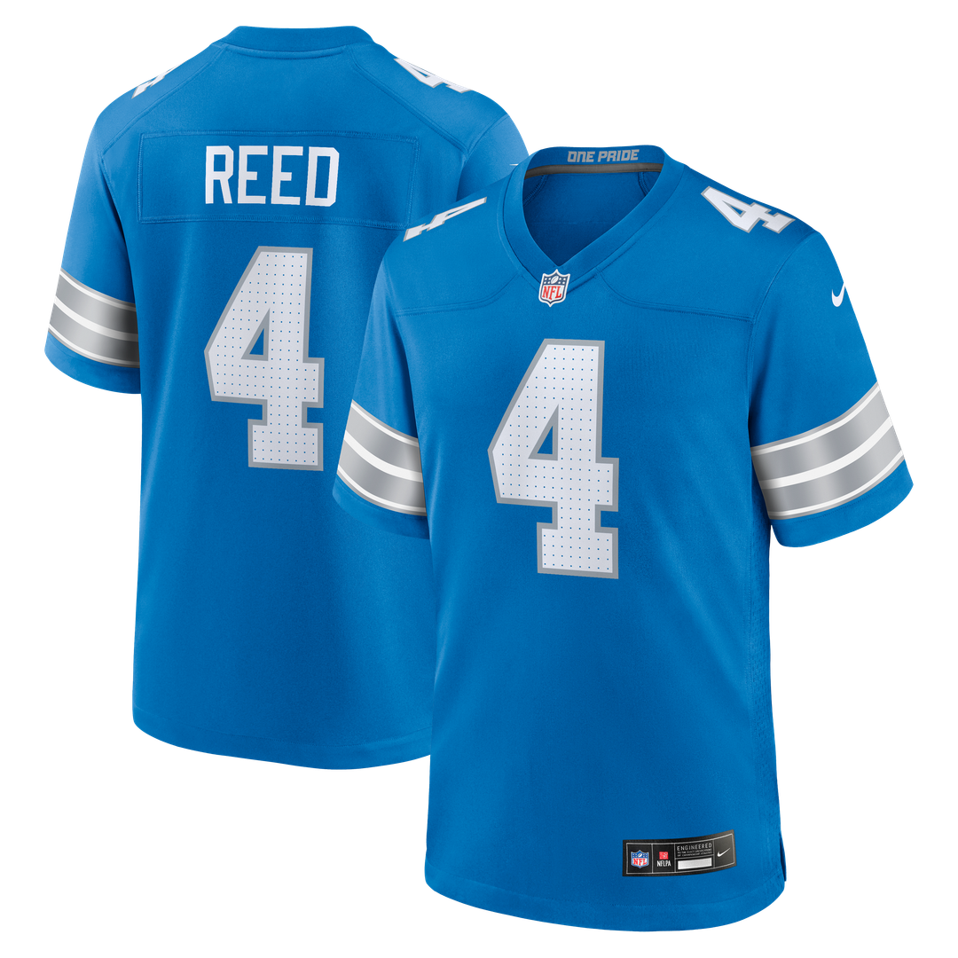 D.J. Reed Detroit Lions Game Jersey - Blue