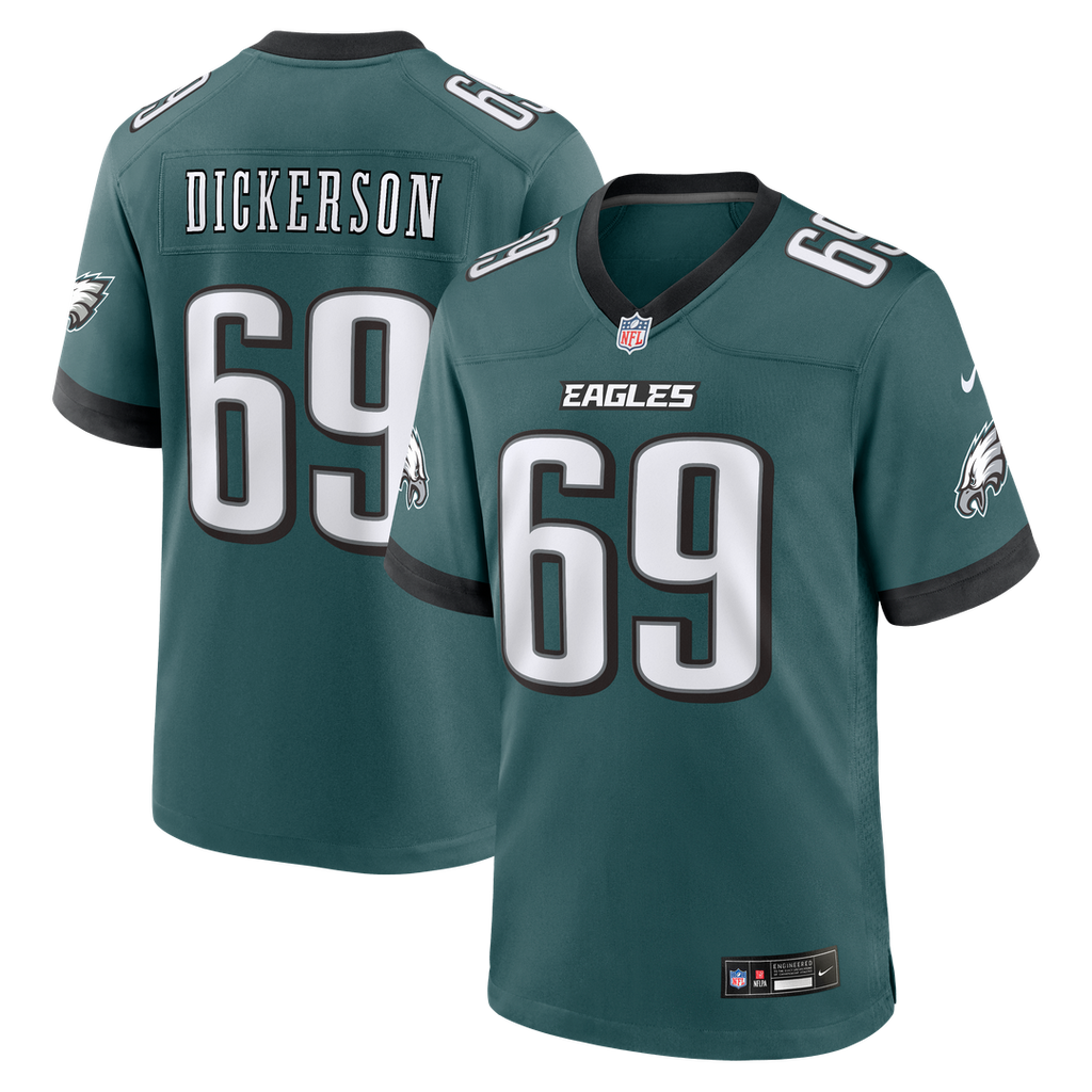 Landon Dickerson Philadelphia Eagles Game Jersey - Midnight Green