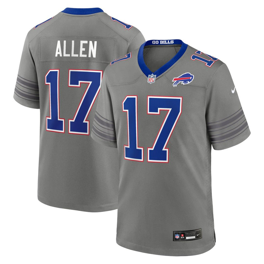 Josh Allen Buffalo Bills Nickel City Game Jersey - Gray