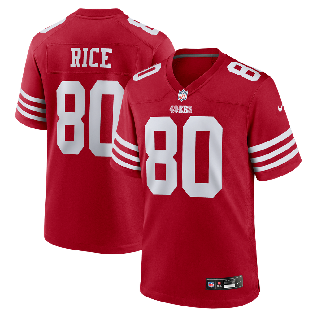 Jerry Rice San Francisco 49ers Retired Team Game Jersey - Scarlet