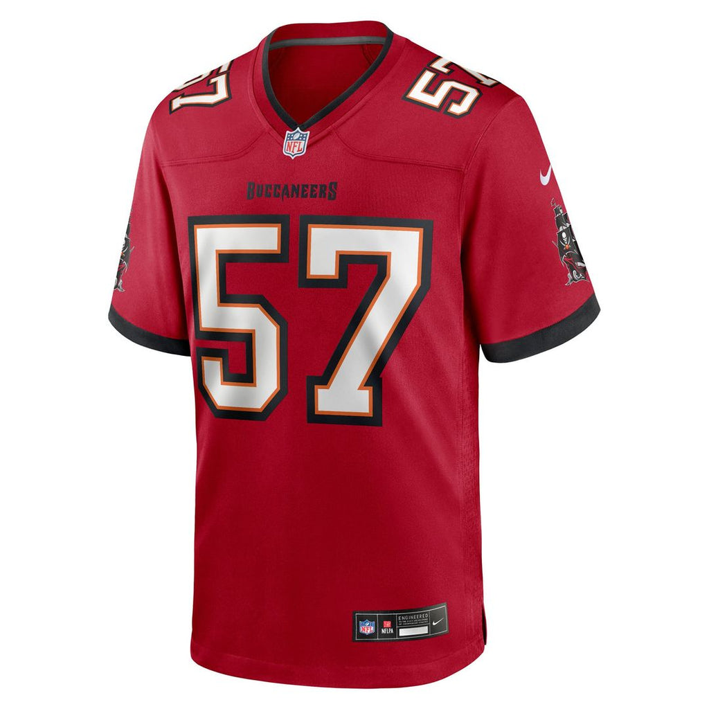 John Bullock Tampa Bay Buccaneers Game Jersey - Red