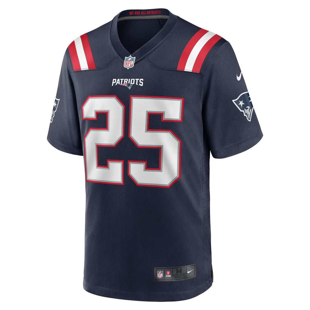 Marcus Jones New England Patriots Game Jersey - Navy