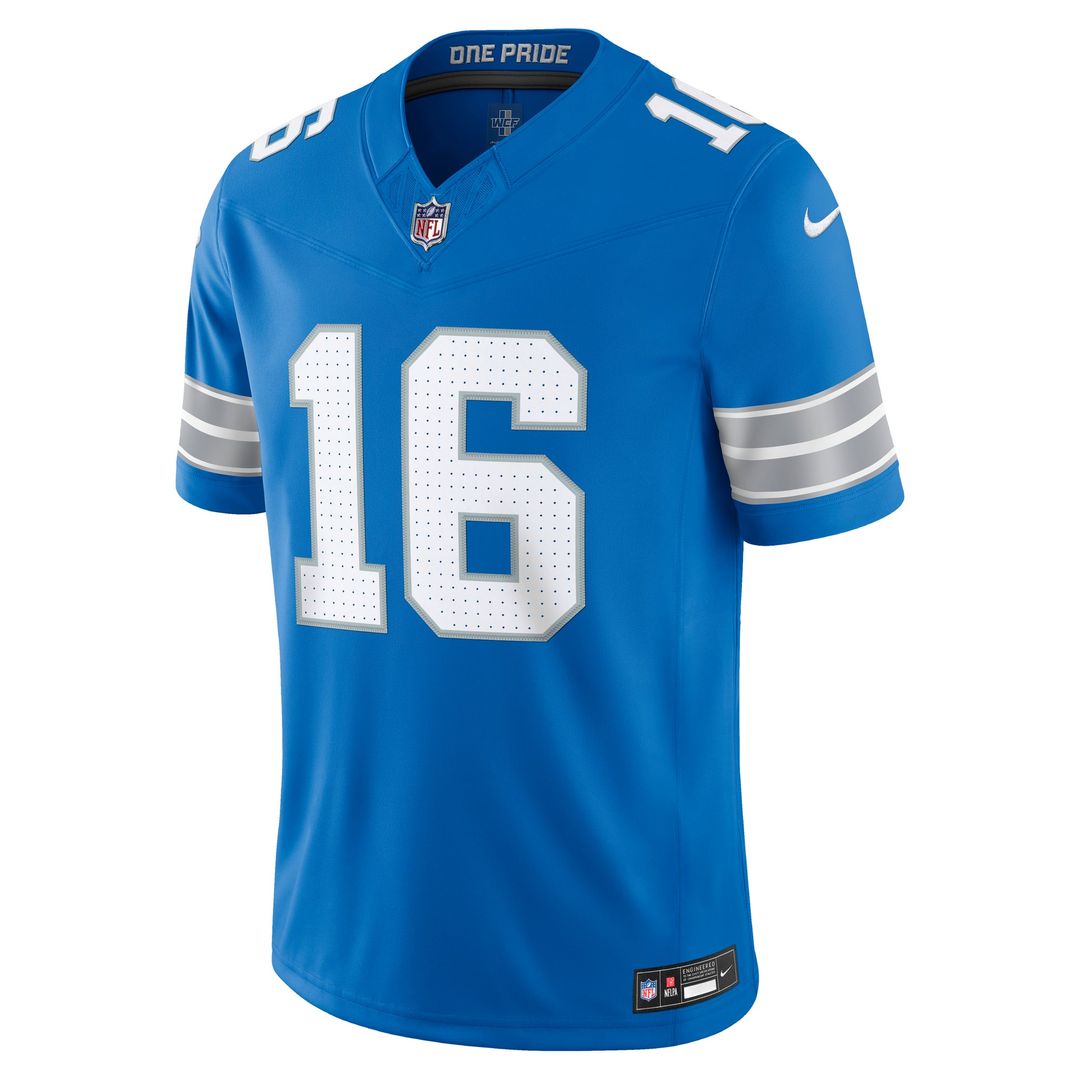 Jared Goff Detroit Lions Vapor F.U.S.E. Stitched Limited Jersey - Blue