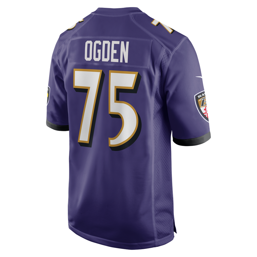 Jonathan Ogden Baltimore Ravens Game Jersey - Purple