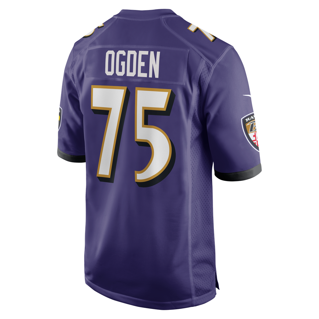 Jonathan Ogden Baltimore Ravens Game Jersey - Purple