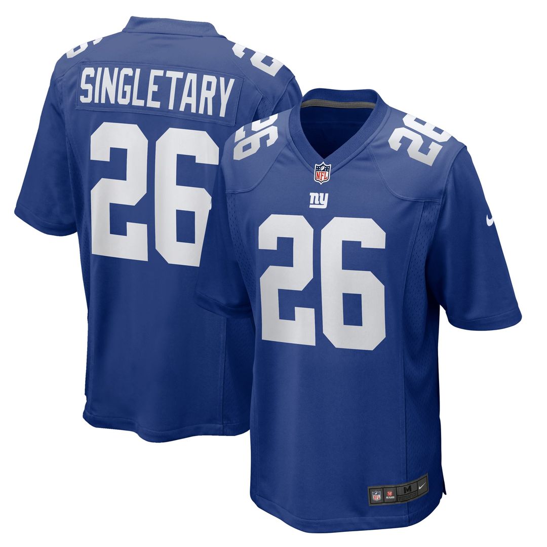 Devin Singletary New York Giants Game Jersey - Royal Blue