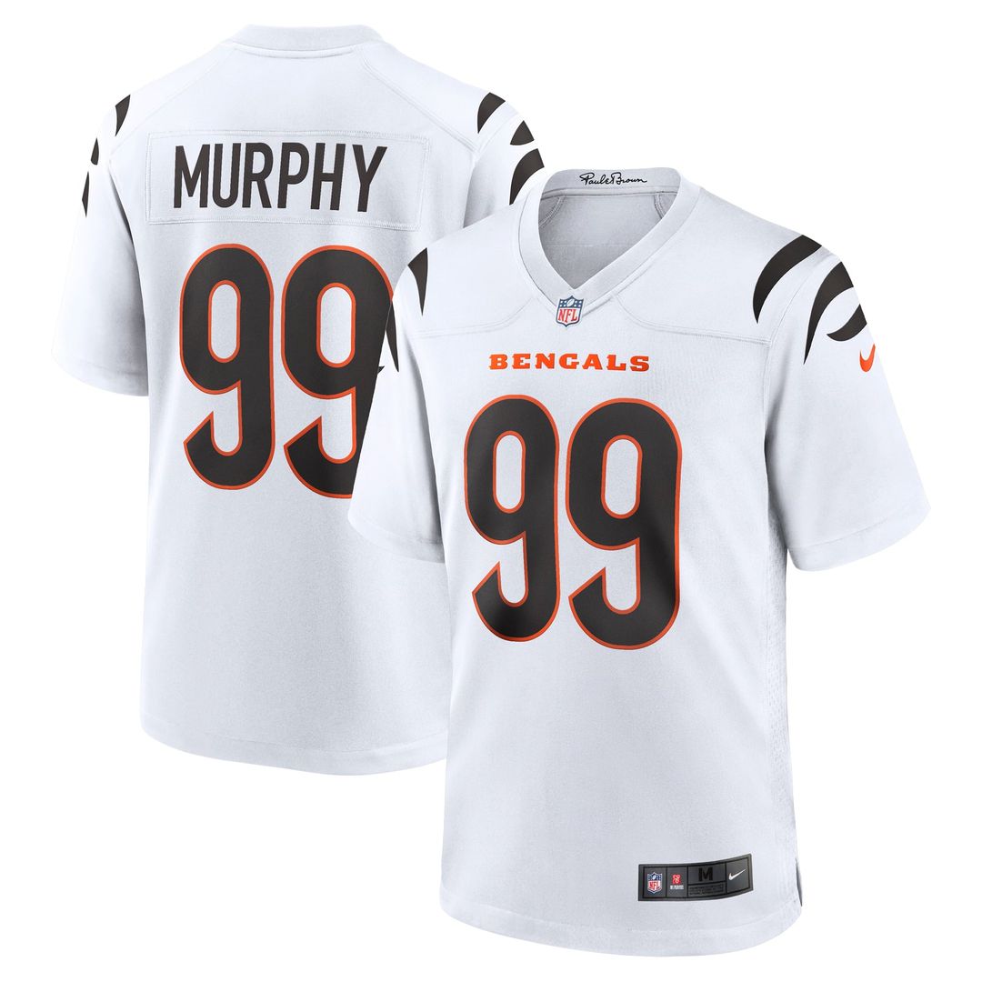 Myles Murphy Cincinnati Bengals Game Jersey - White