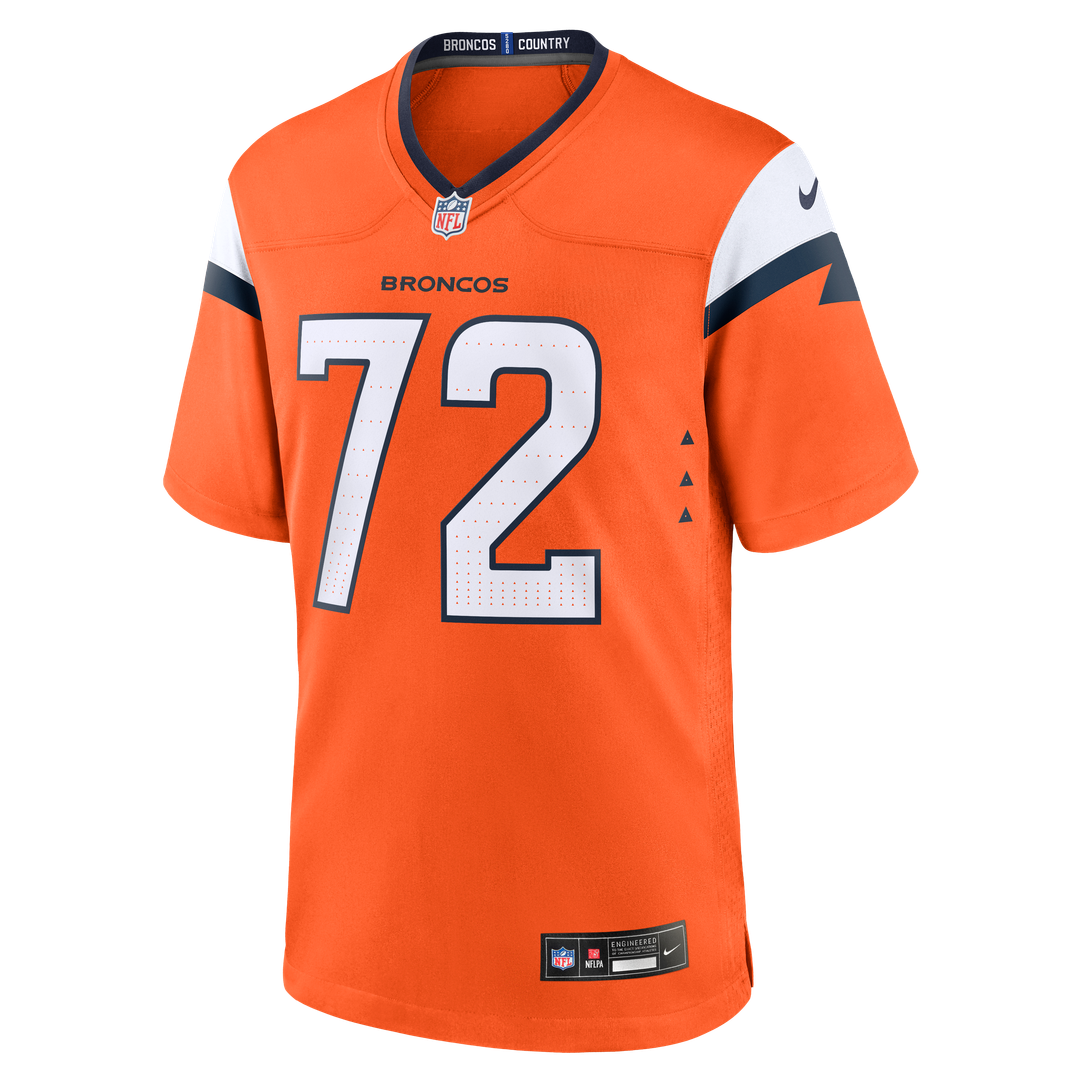 Garett Bolles Denver Broncos Game Jersey - Orange