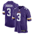 Jordan Addison Minnesota Vikings Game Jersey - Purple
