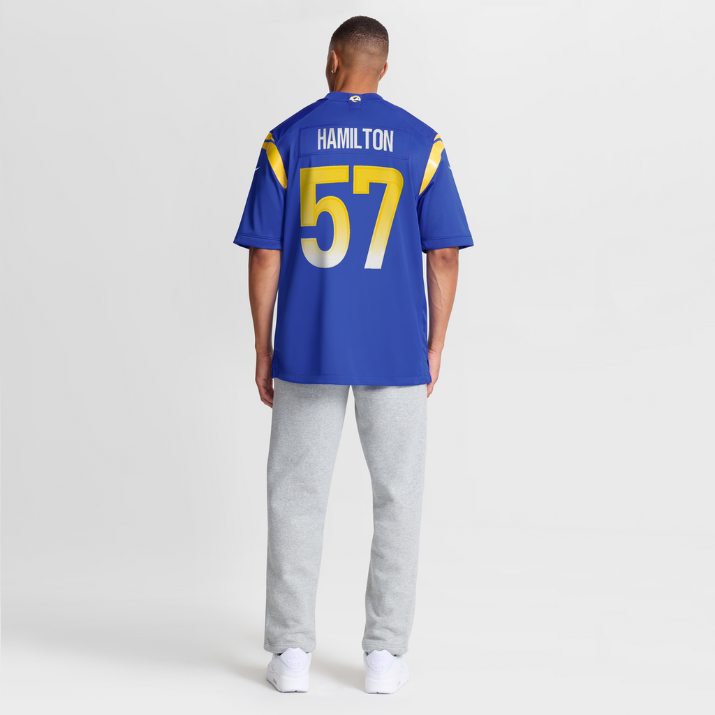 Ty Hamilton Los Angeles Rams Game Jersey - Royal Blue
