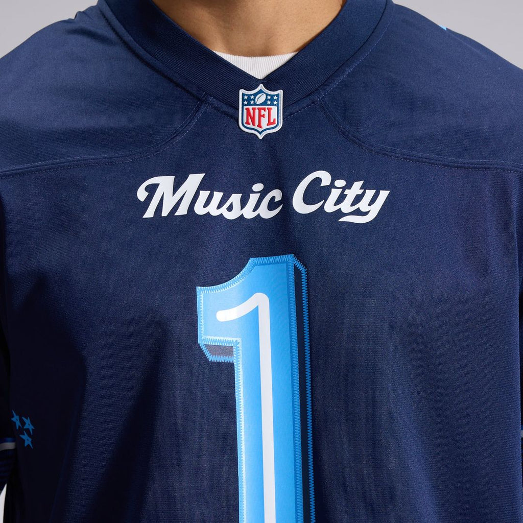 Cameron Ward Tennessee Titans 2026 Rivalries Collection Game Jersey - Navy
