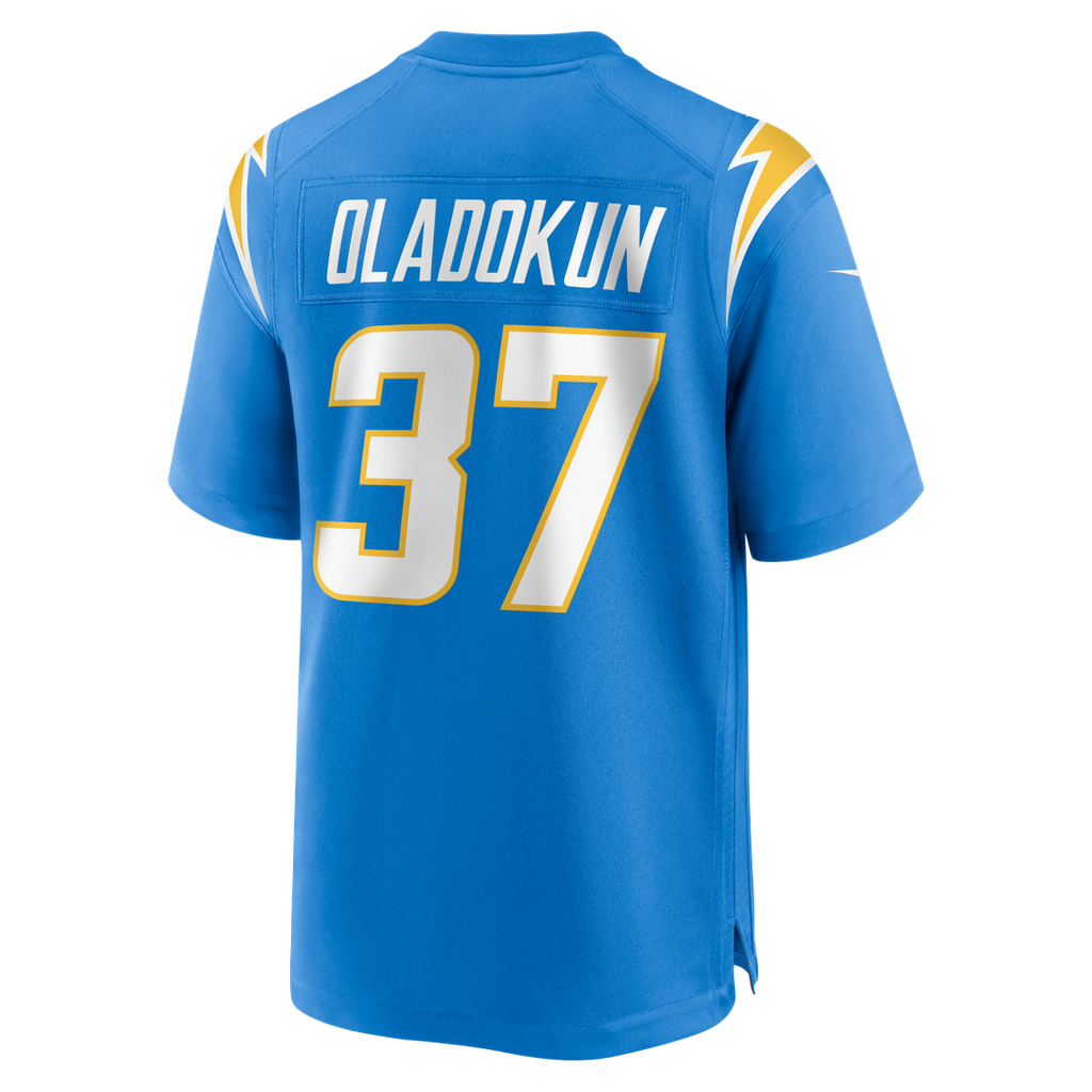Jordan Oladokun Los Angeles Chargers Game Jersey - Powder Blue
