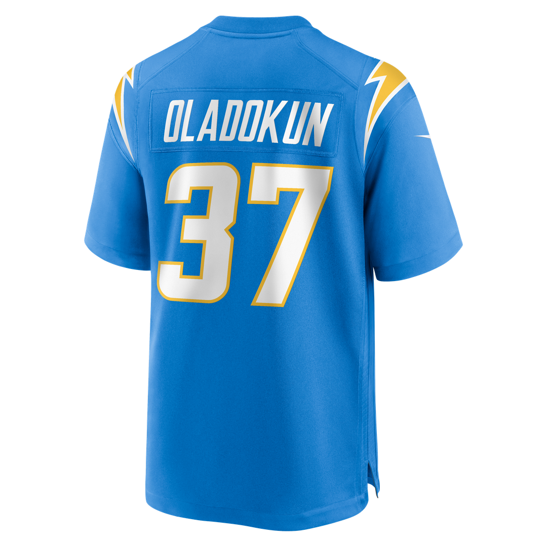 Jordan Oladokun Los Angeles Chargers Game Jersey - Powder Blue