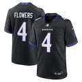 Zay Flowers Baltimore Ravens Alternate Game Jersey - Black
