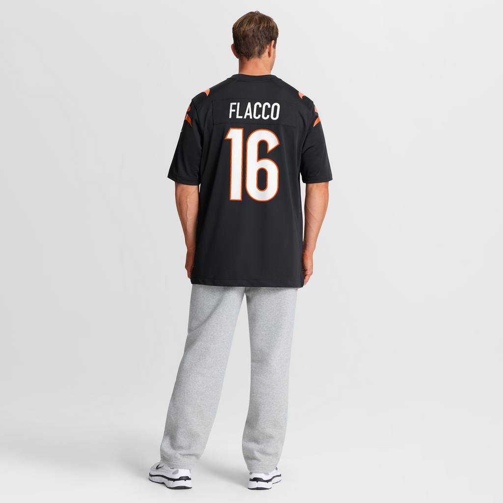 Joe Flacco Cincinnati Bengals Game Jersey - Black
