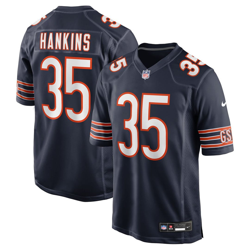 Deion Hankins Chicago Bears Game Jersey - Navy