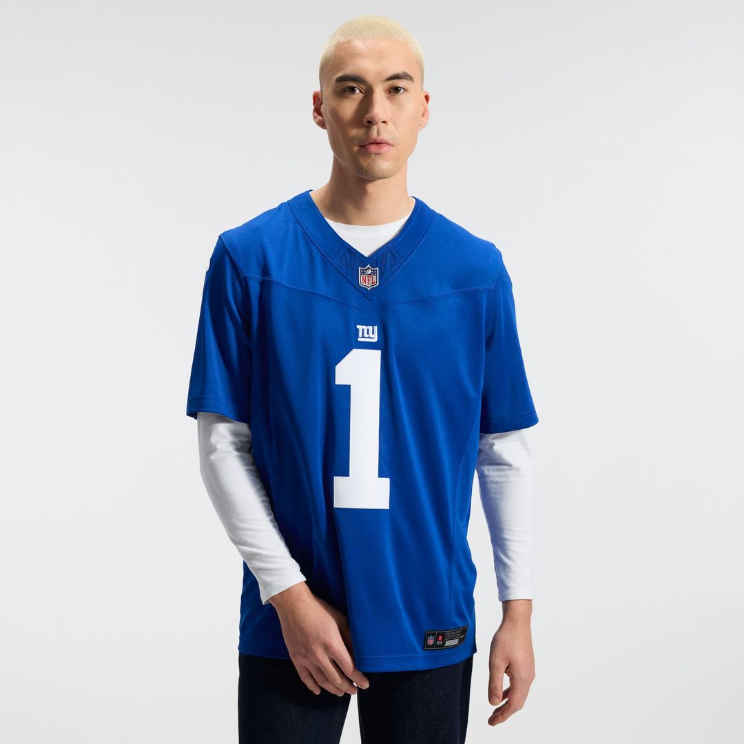 Malik Nabers New York Giants Vapor F.U.S.E. Stitched Limited Jersey - Royal Blue